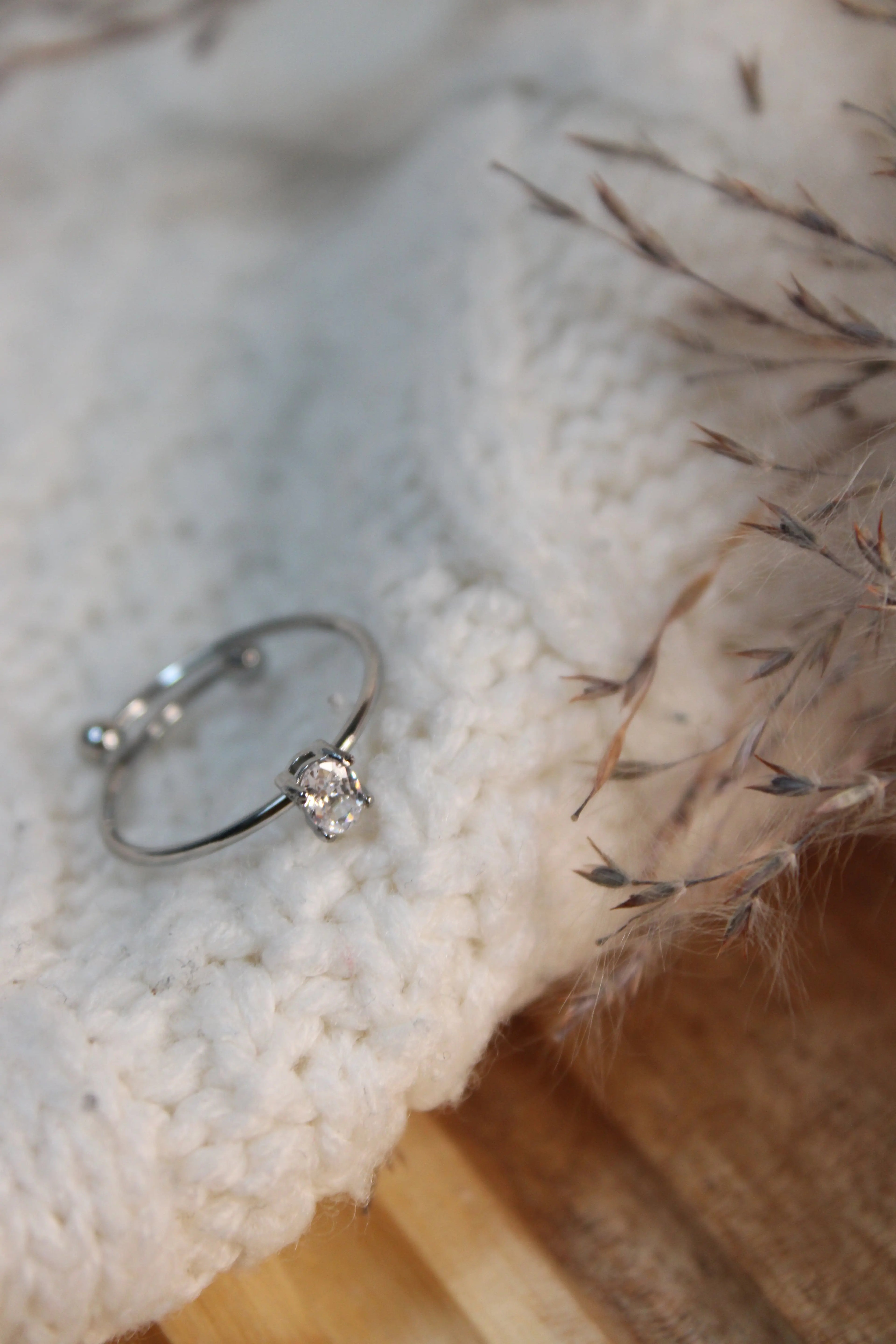 Bague IRIS en Acier Inoxydable Ajustable • Finition Dorée ou Argentée • Bijou Minimaliste Femme - Les Créations De Loly