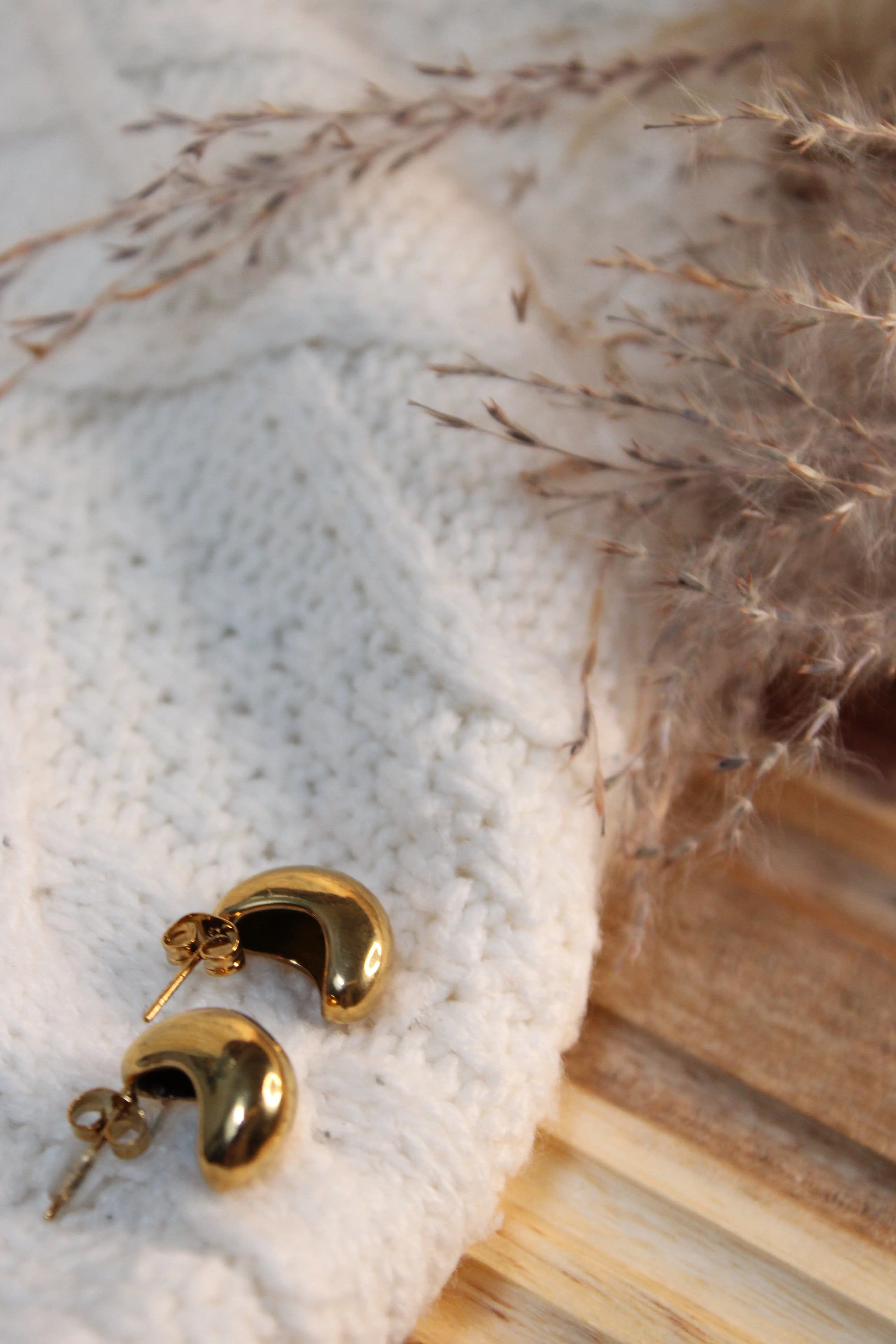 Boucles d’Oreilles Iconic en Acier Inoxydable • Fini Or ou Argent • Bijou Minimaliste Femme - Les Créations De Loly