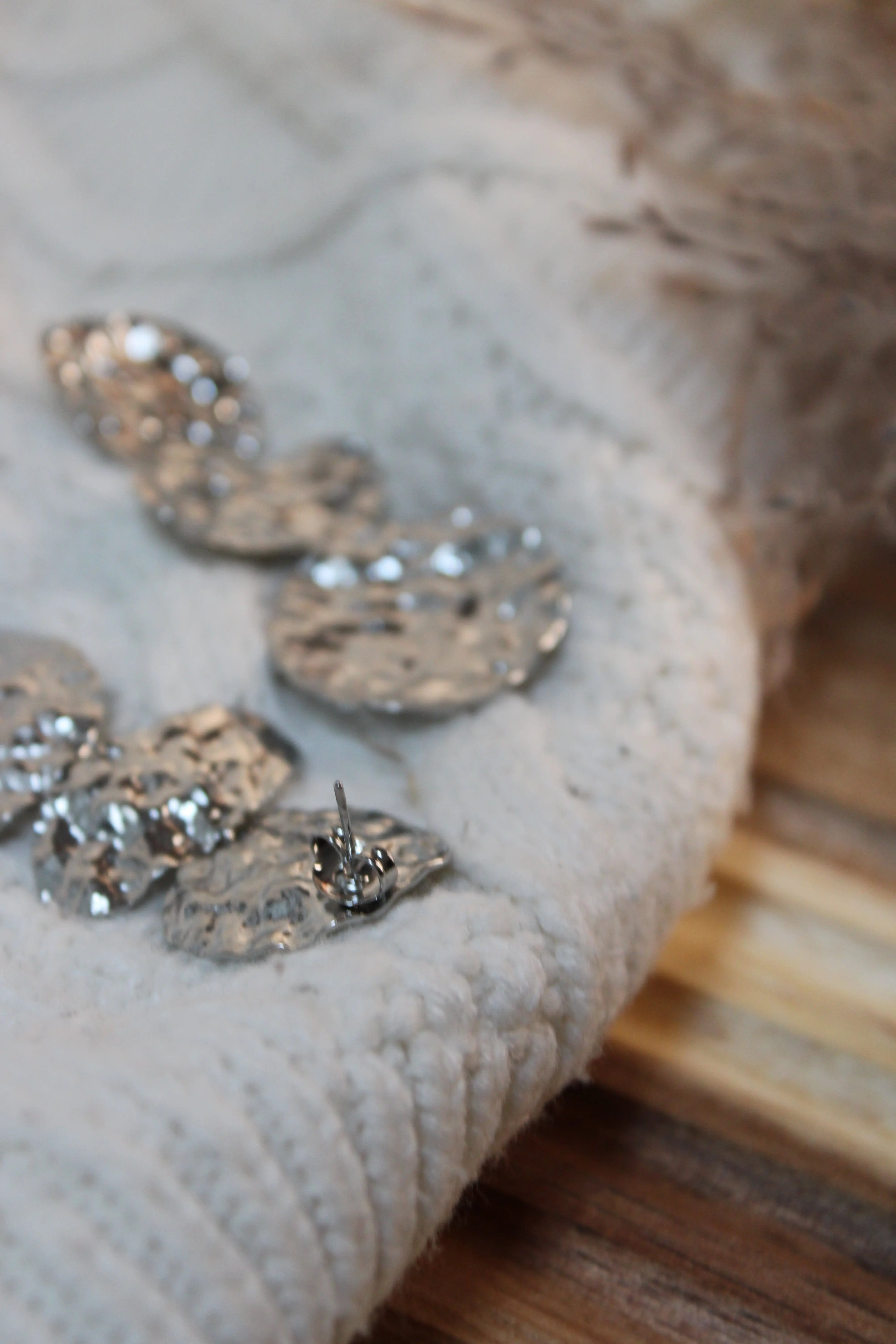 Boucles d’Oreilles BUBBLE en Acier Inoxydable • Fini Or ou Argent • Bijou Minimaliste Femme - Les Créations De Loly