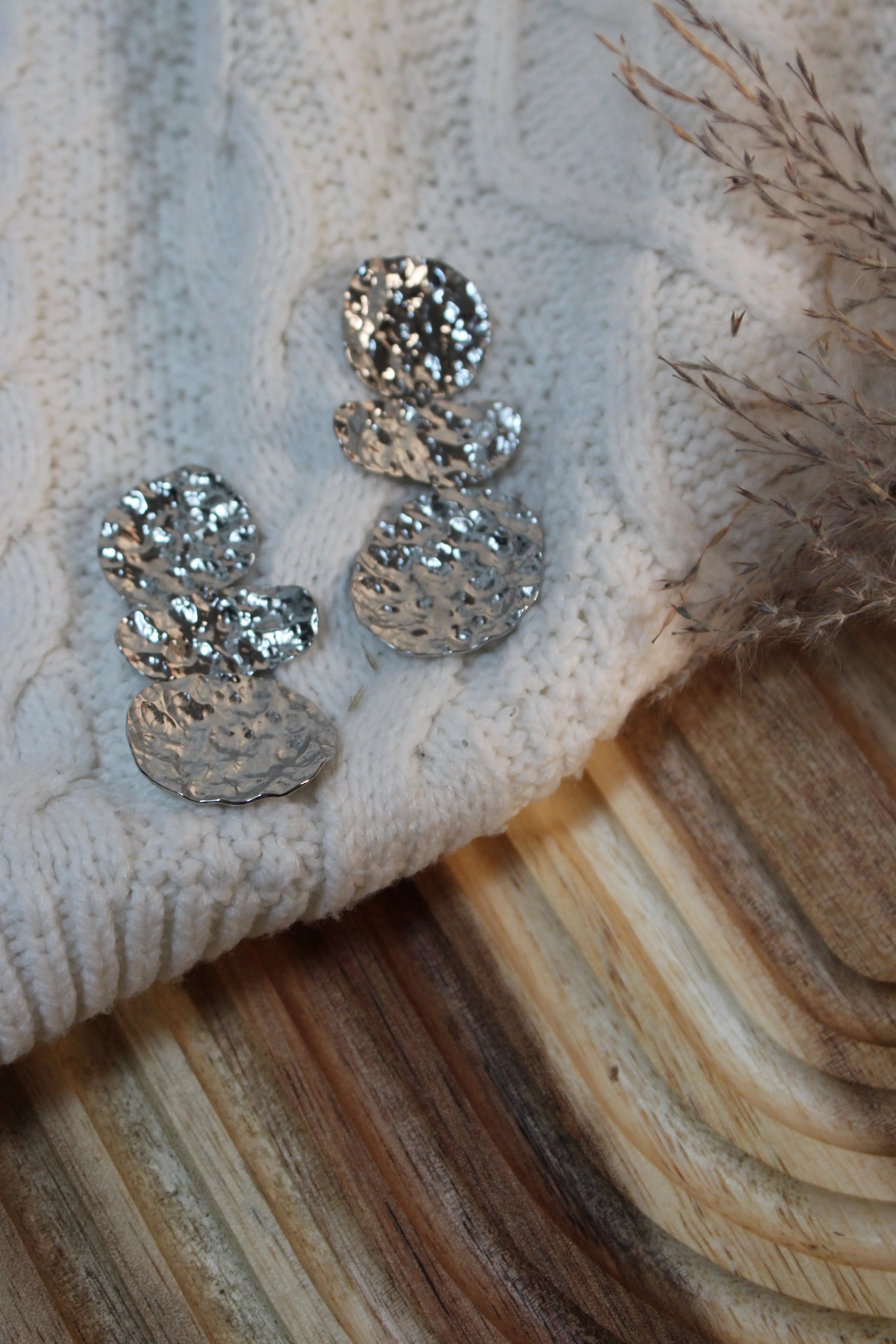 Boucles d’Oreilles BUBBLE en Acier Inoxydable • Fini Or ou Argent • Bijou Minimaliste Femme - Les Créations De Loly
