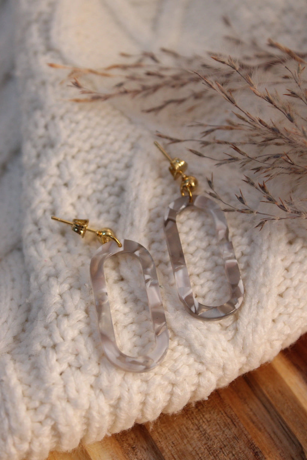 Boucles d’Oreilles WYLA • Acier Inoxydable • Design Moderne & Durable • Finition Or - Les Créations De Loly