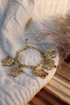 Bracelet FLORA en Acier Inoxydable • Chaîne Maillons Fins Dorée • Bijou Durable Femme - Les Créations De Loly