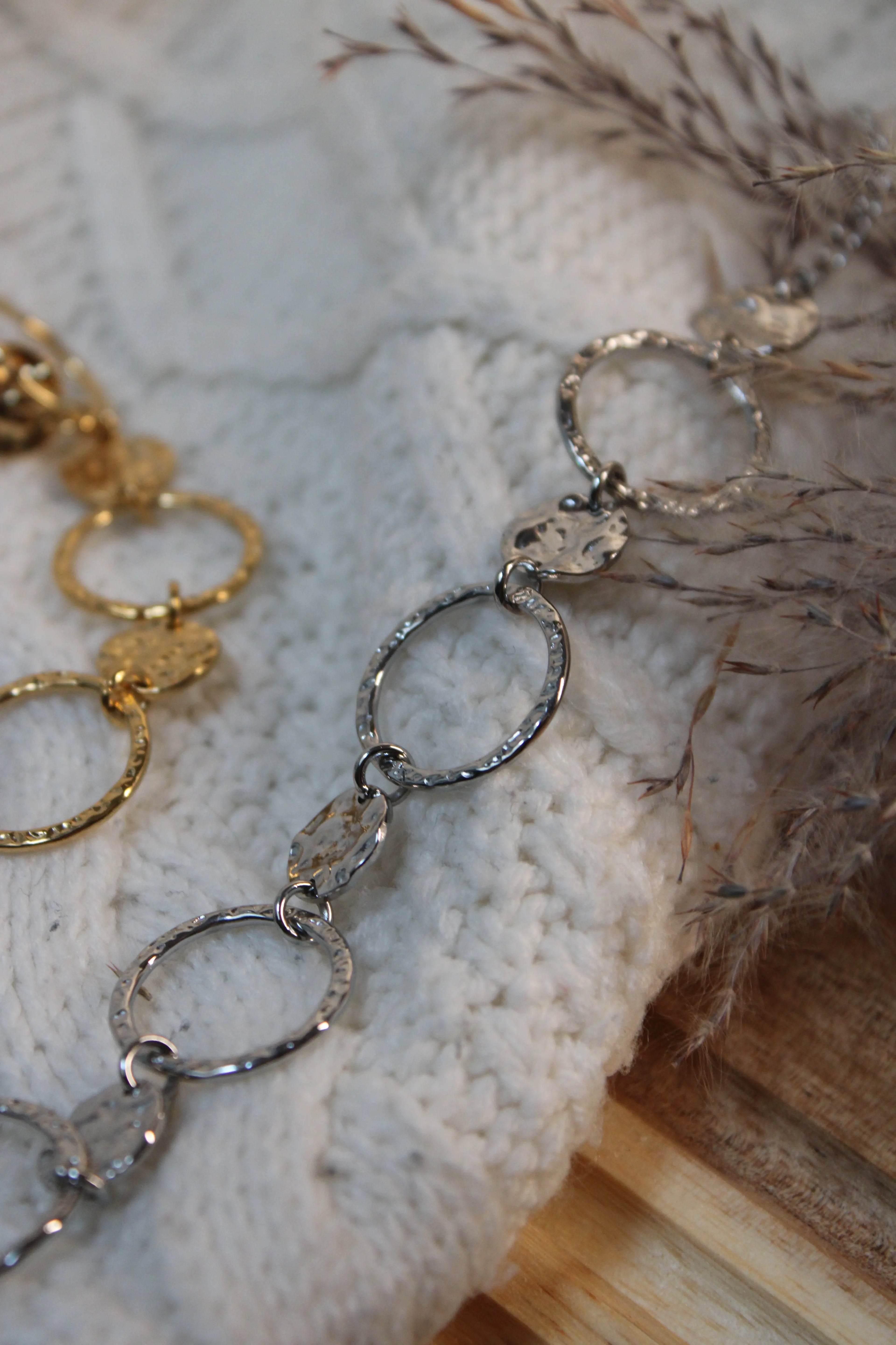 Bracelet Bubble en Acier Inoxydable • Finition Dorée ou Argentée • Bijou Minimaliste Femme - Les Créations De Loly
