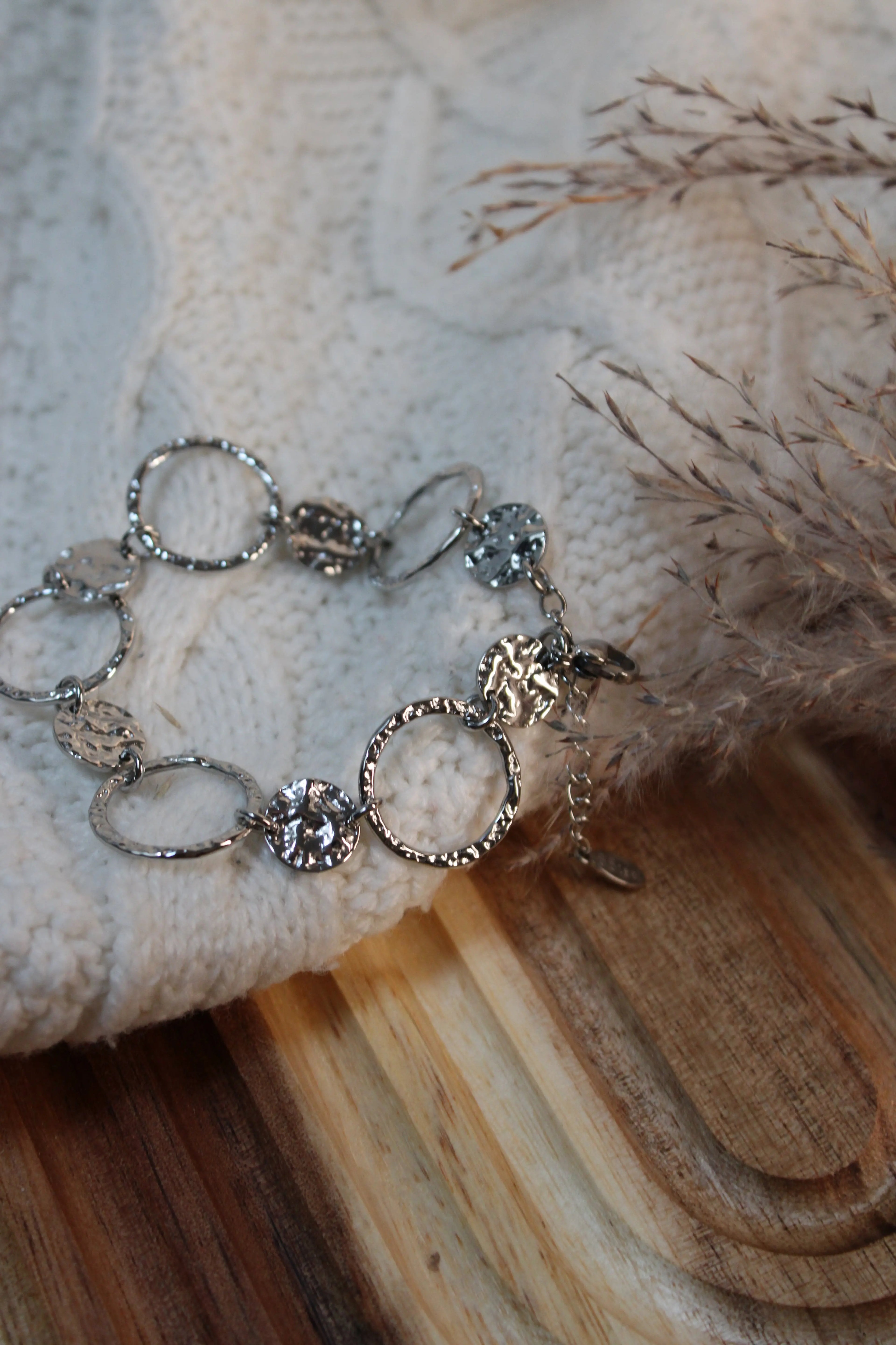 Bracelet Bubble en Acier Inoxydable • Finition Dorée ou Argentée • Bijou Minimaliste Femme - Les Créations De Loly