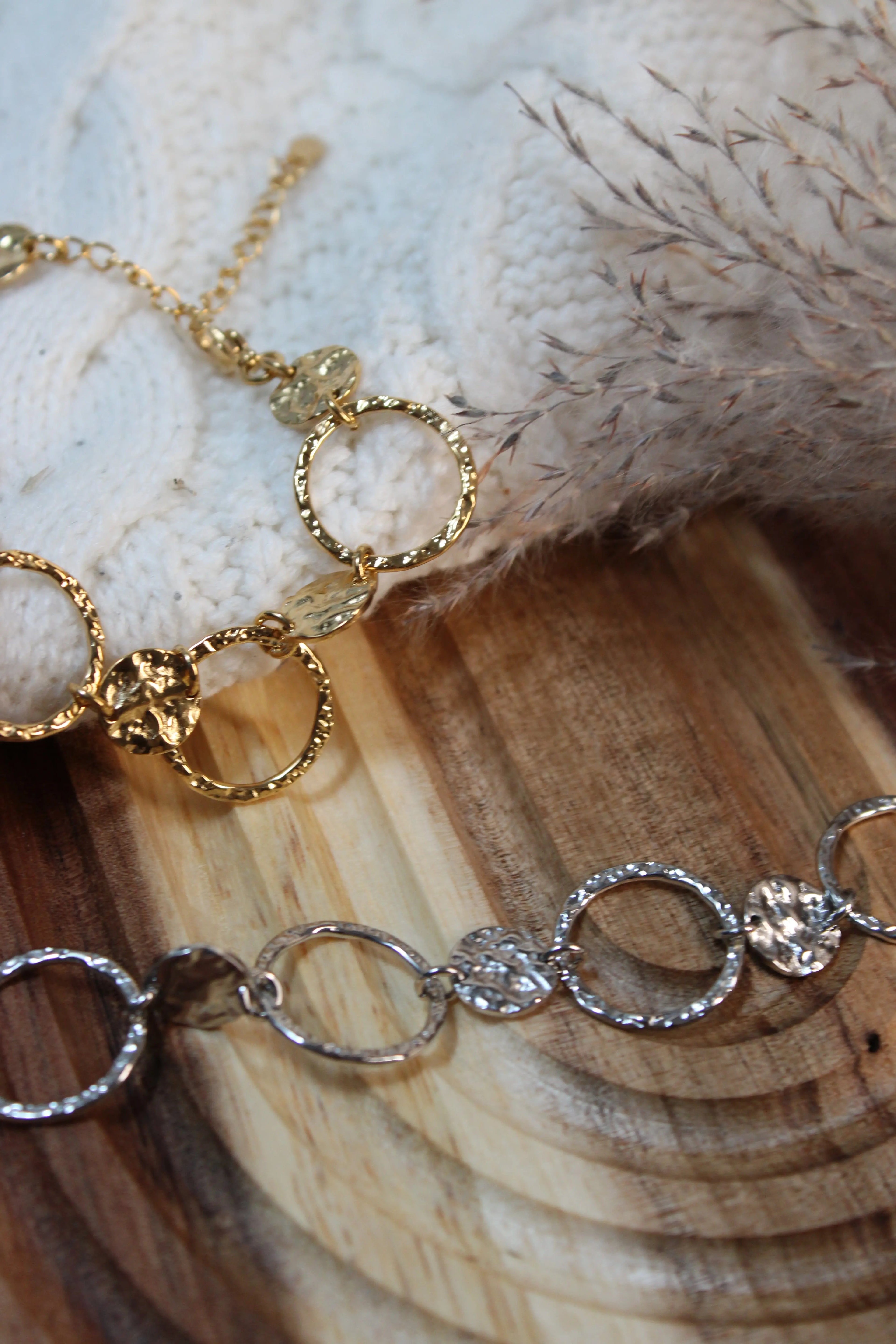 Bracelet Bubble en Acier Inoxydable • Finition Dorée ou Argentée • Bijou Minimaliste Femme - Les Créations De Loly