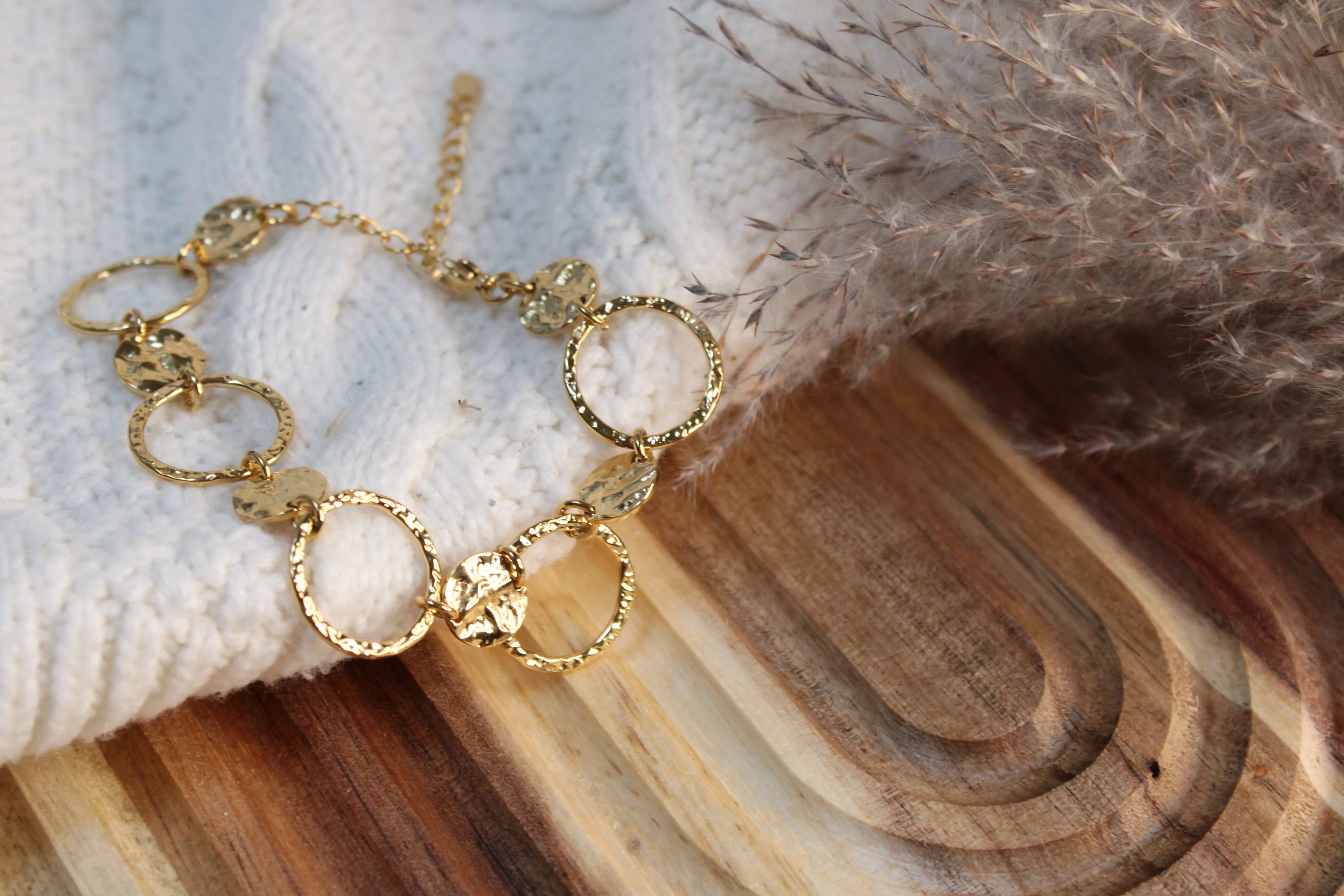 Bracelet Bubble en Acier Inoxydable • Finition Dorée ou Argentée • Bijou Minimaliste Femme - Les Créations De Loly